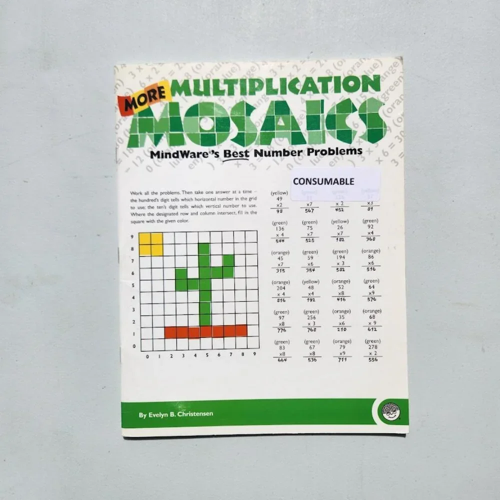 Workbook Activity Book Bundle Lot of 3 Books Multiplication Math Puzzle Card Gam